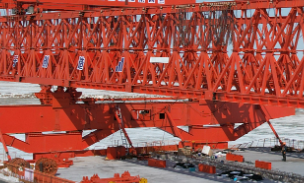 冠航手拉葫蘆用于橋梁架橋機搭建